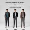 VICUTU Men's Business Casual Lapel Knit Cardigan