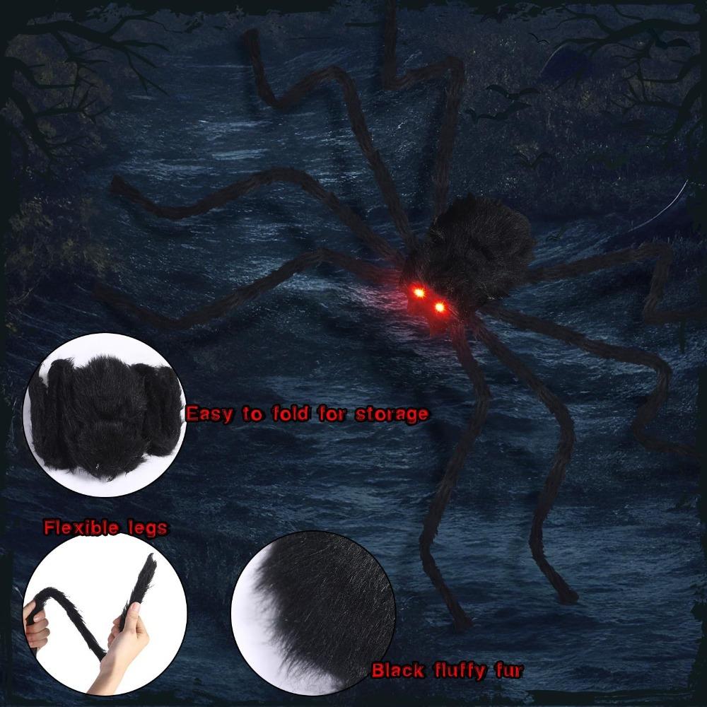 Giant Halloween Glowing Spider Haunted House Halloween Decoration for Indoor and Outdoor
