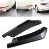 Car Rear Bumper Lip Diffuser, Universal Auto Side Fender Skirt Splitter Canard Protector, Wrap Angle Spoiler with 6 Bolts, 1 Pair (Bright Black)