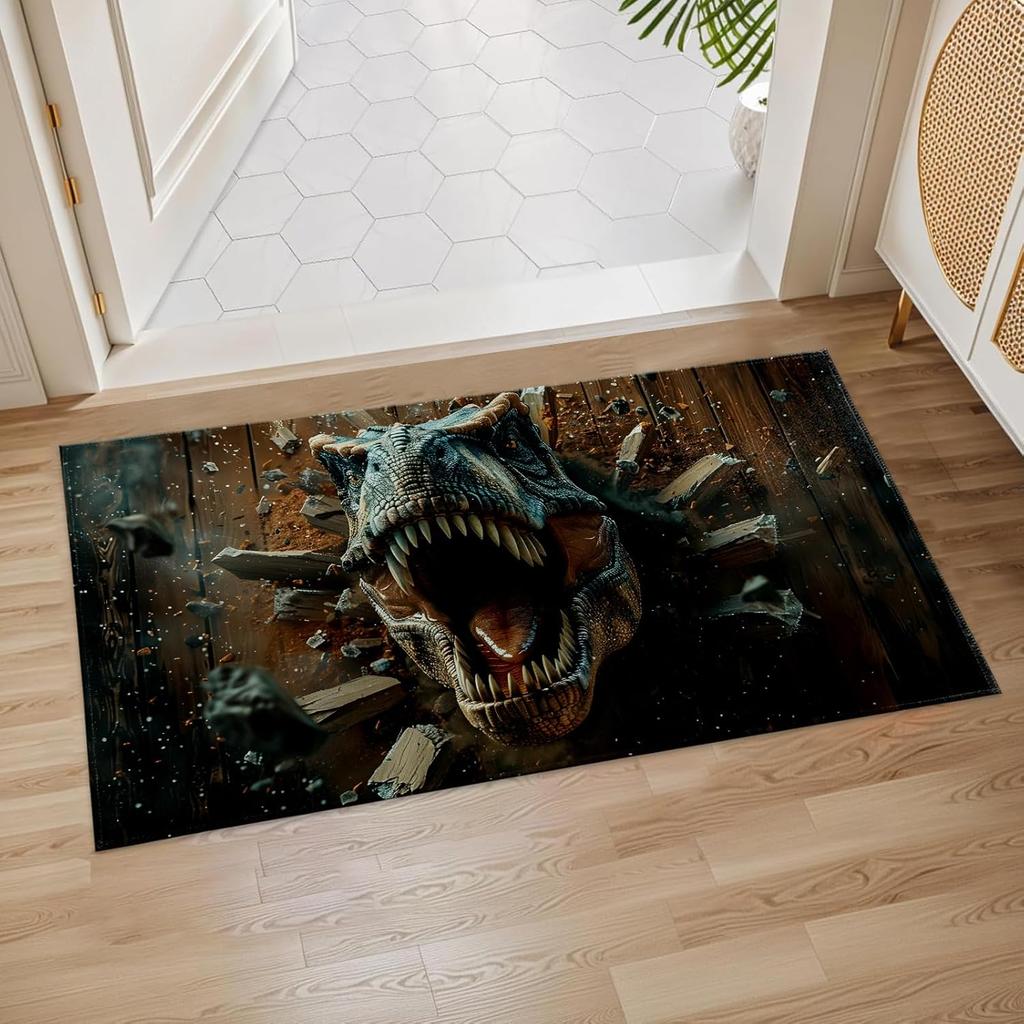 Animal Print Carpet Anti Slip Home Decoration Living Room Bedroom Door Entrance Washable Floor Mat Creative Abstract Pattern