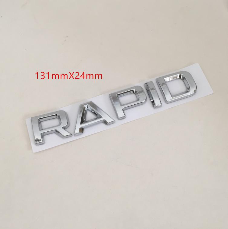 1pc 3D ABS for Octavia Superb RAPID FABIA KAMIQ KODIAQ YETI Car Emblem Letter Badge Rear Tail Trunk Sticker Decal for SKODA