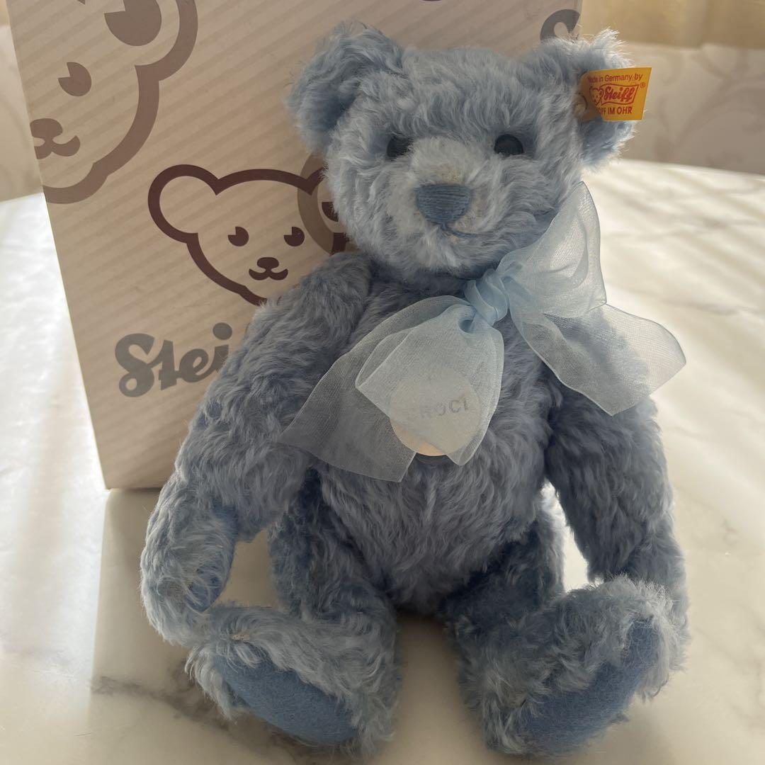 

[USED] Steiff Croci Blue Teddy Bear