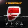 RANSOTO F150 Right Tail Light Compatible With Ford F-150 2009 2010 2011 2012 2013 2014 Chrome Trim Passenger Side