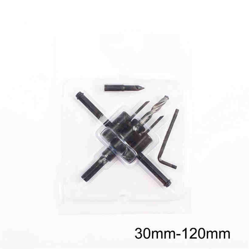 Adjustable Airplane Shape Hole Opener Metal Wood Circle Hole Saw Drill Bit Cutter Kit DIY Tool