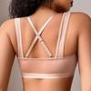 Sports Yoga Beauty‑Back Bra Comfortable Thin Breathable No‑Pad Lingerie with Side‑Fat Containment