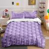 Purple Woven Basket Pattern. Bedding Sets Duvet Cover Sets Duvet Covers Pillowcases(1 * Duvet Cover 2 * Pillowcases, Without Duvet Insert)