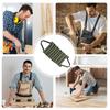 Tool Roll Bag Foldable Organization with 5 Zippered Pockets Tool Organizer Pouch for Electrician Plumbing Repair Maintenance