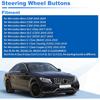 Steering Wheel Buttons for Mercedes-Benz C250 C300 C350 C-Class (W205) 2016-2018 for Mercedes-Benz GLC Class Steering Wheel Button Cover Replaces