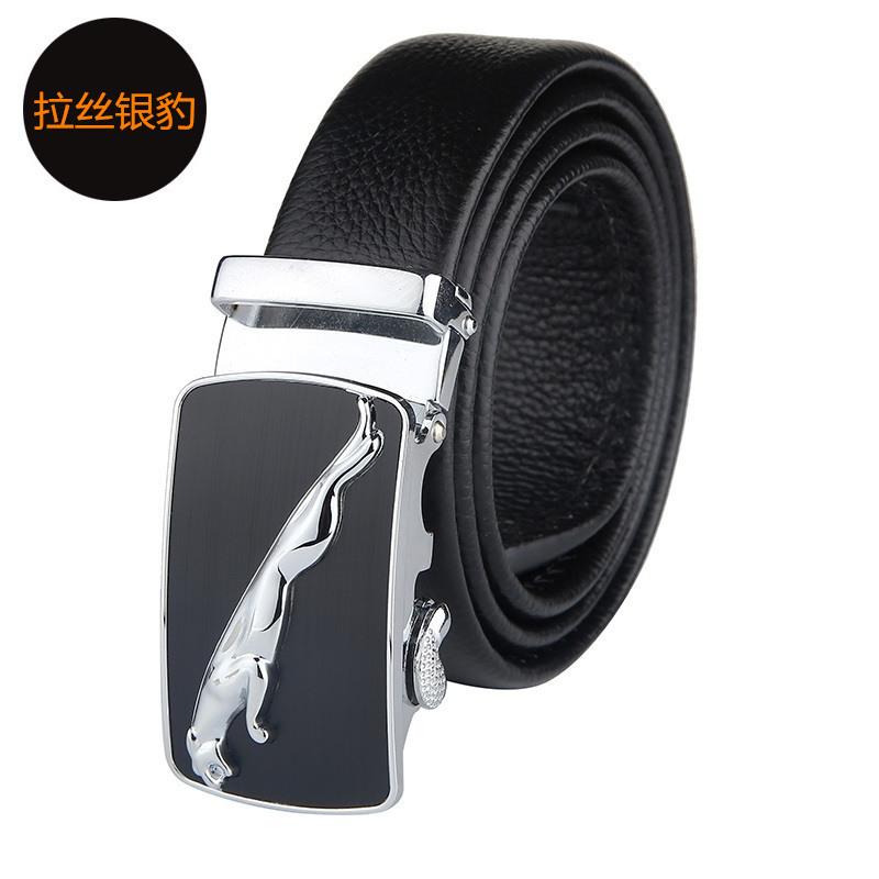 Men'S Belt First Layer Cowhide Automatic Buckle Leather Belt Business Leather Belt Men'S