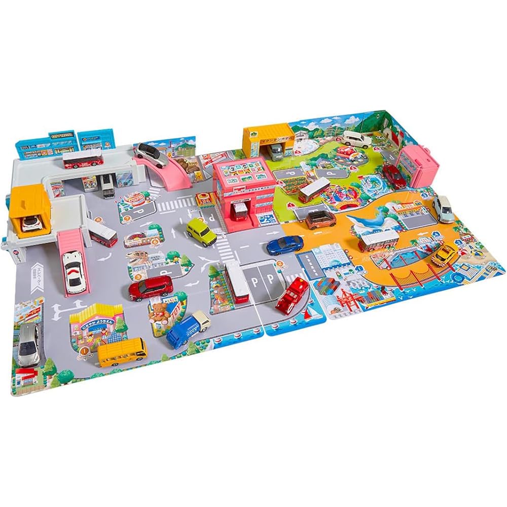 Tomica World Bus Talking Sound Town Playset with Interactive Features and Sound Effects