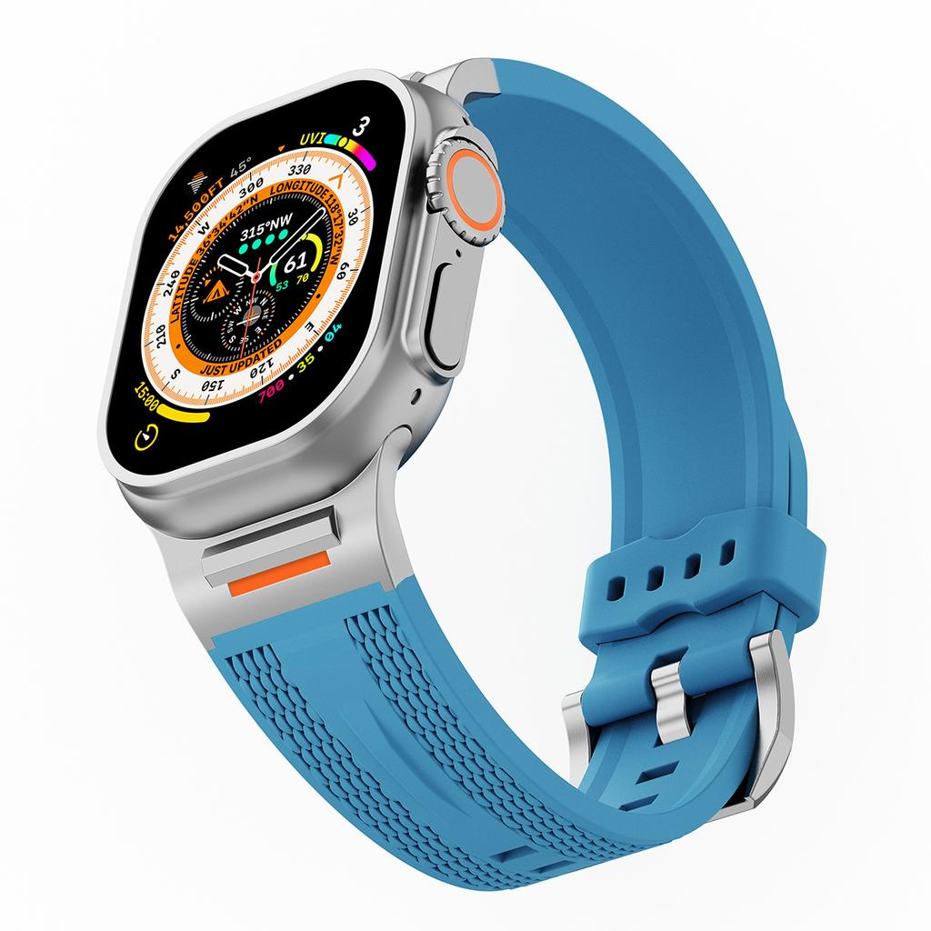 Silicone Strap for Apple Watch Band Ultra 3/2 49mm 46 42 45mm 44mm Sport Band for Iwatch Series11 10 9 8 7 6 SE 5 4 3 Bracelet