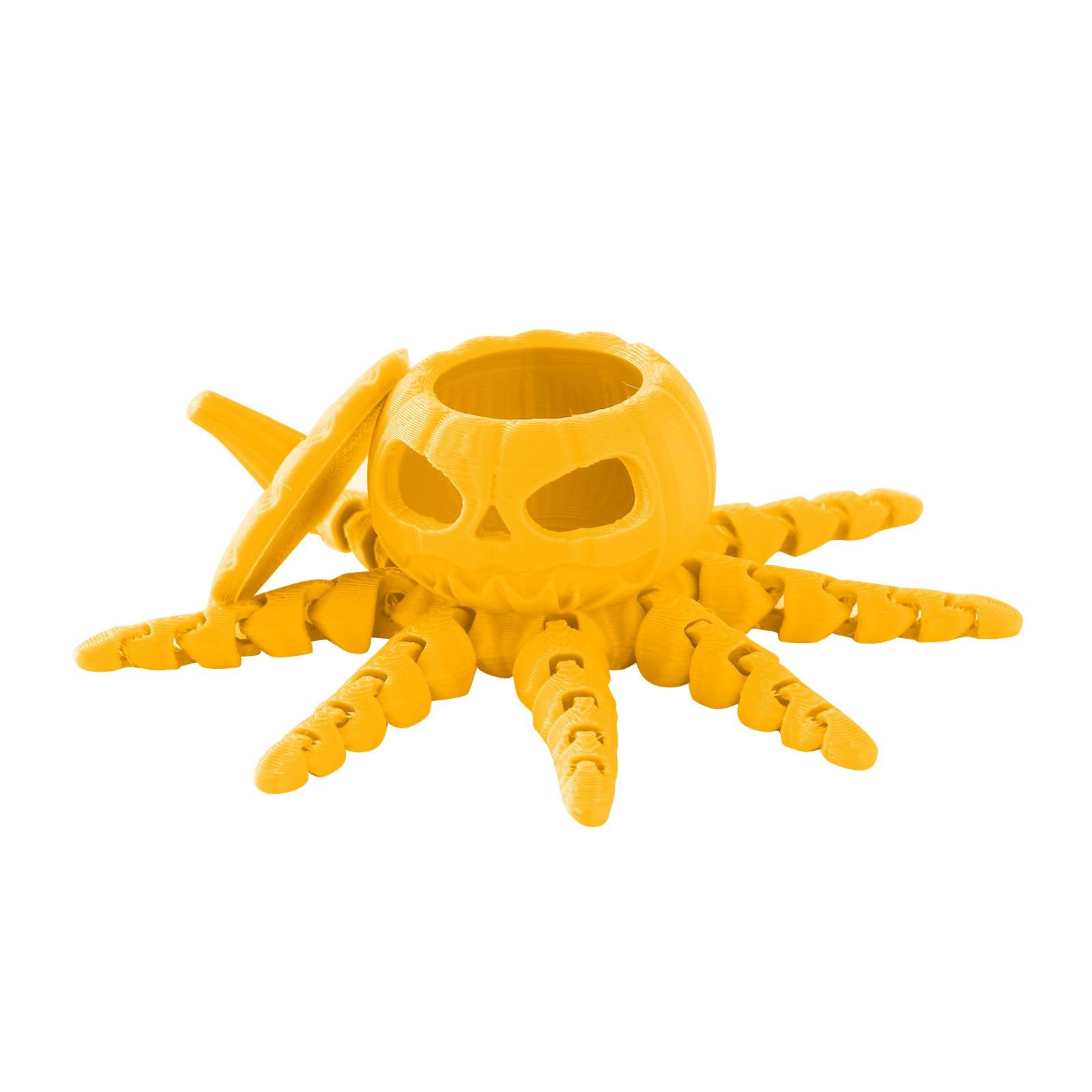 

3D-печатная гибкая креативная игрушка на Хэллоуин, декоративная шарнирная модель для взрослых и детей One Size жёлтый