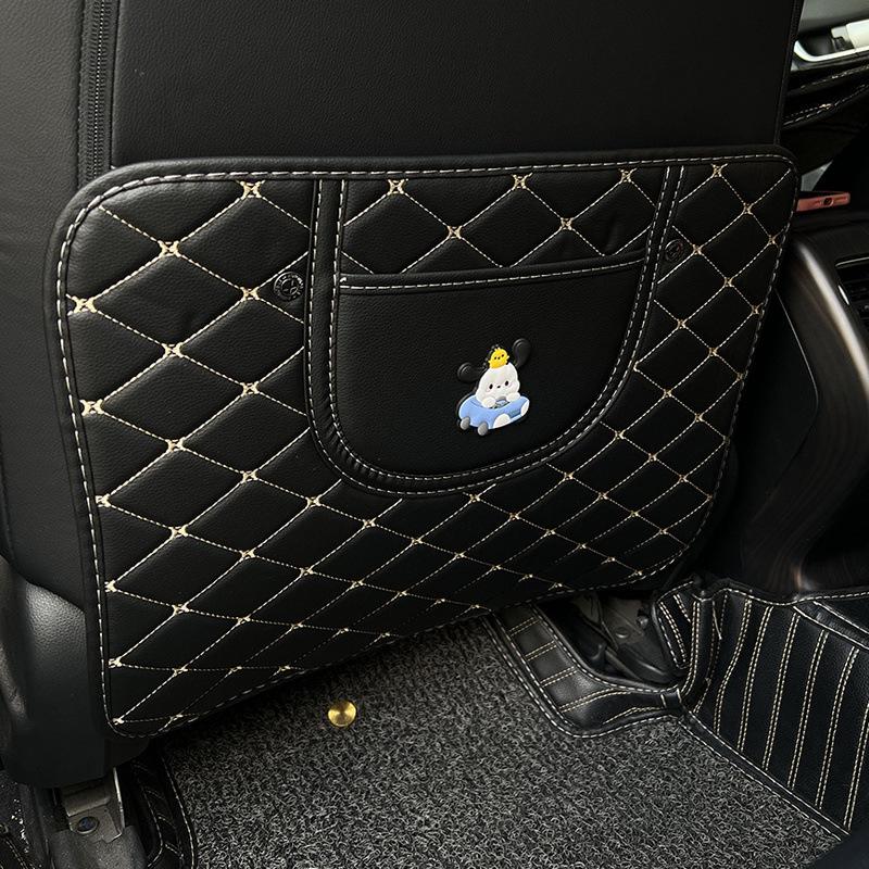 Children's Car Seat Back Protector: Creative Cartoon Kick & Scuff Guard