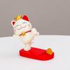 Lucky Cat Resin Mobile Holder - Cute Office Desktop Decoration Gift