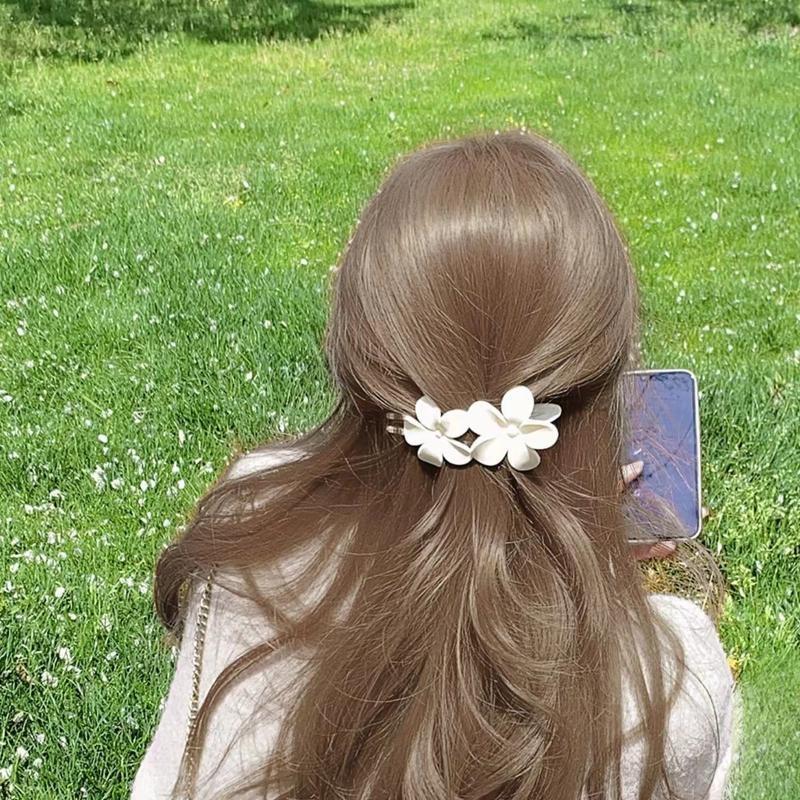 Agrafe pentru gheare de păr cu flori cu farmec de modă Agrafe de păr acrilice pentru femei, fete, accesorii de păr