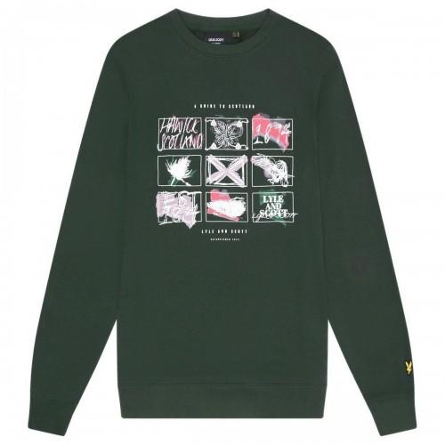 Lyle & Scott Mens A Guide To Scotland Graphic Sweatshirt