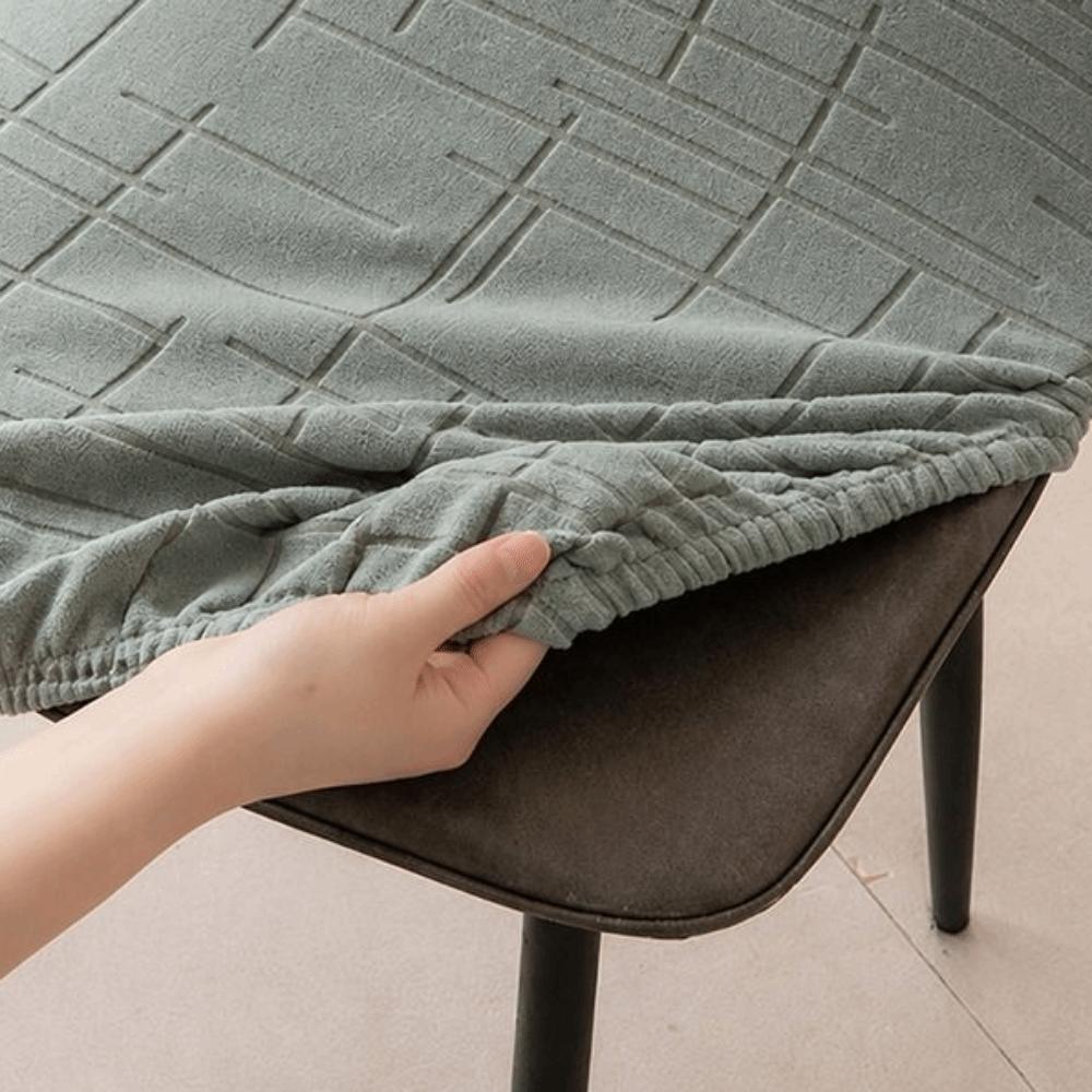 Washable Chair Seat Cover Solid Color Stool Cover Universal Fiit Stool Case for Square Chairs