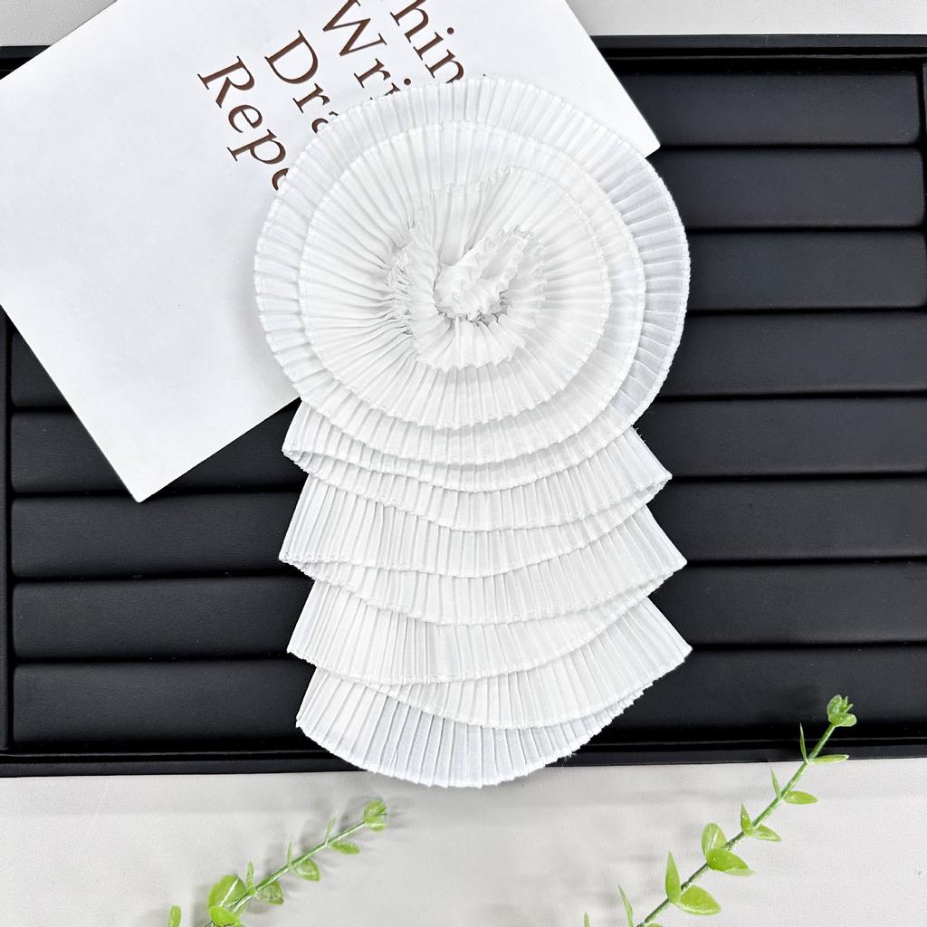 Delicate Multi-Color Chiffon Flower Multi-Layer Pleated Cloth Sticker Craft Flower Wedding Dress Dress Top Decorative Accessories