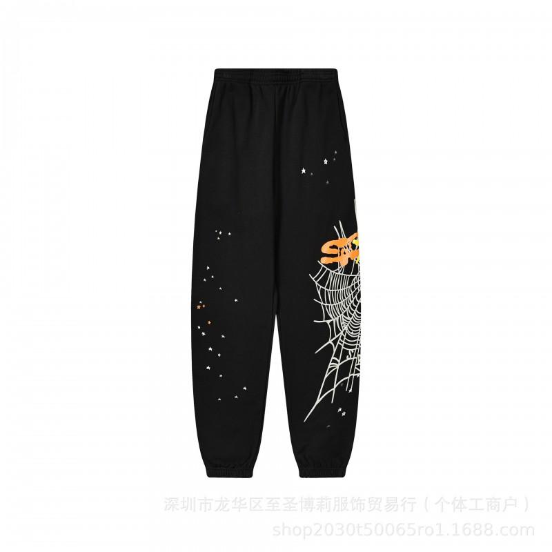 25FW SP555555 Hoodie Set Tree Embroidered Rhinestone Sweatshirt Joggers Streetwear