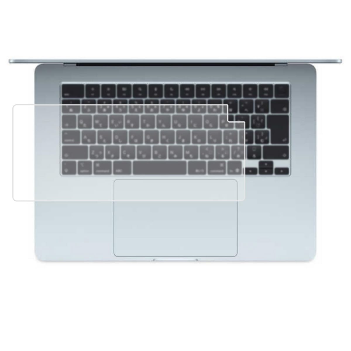 

Прозрачная защитная пленка для клавиатуры ClearView для MacBook Air M4 2025 15 дюймов [Тихая] Сделано в Японии