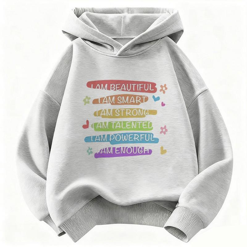 Lovely Fashion Letter Printed Hoodie Kids Children's SweatshirtCasual Hoody