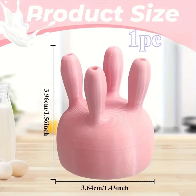 

1pc Novelty 3D Printed Rubber Milk Carton Lid Playful Milk Pouring Funnel, Ideal Gifts, Non-Food Contact Kitchen Gadget