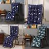 Luxurious Leaves Starry High Back Chair Cushion For Deck Seat Pad And Garden Relaxation