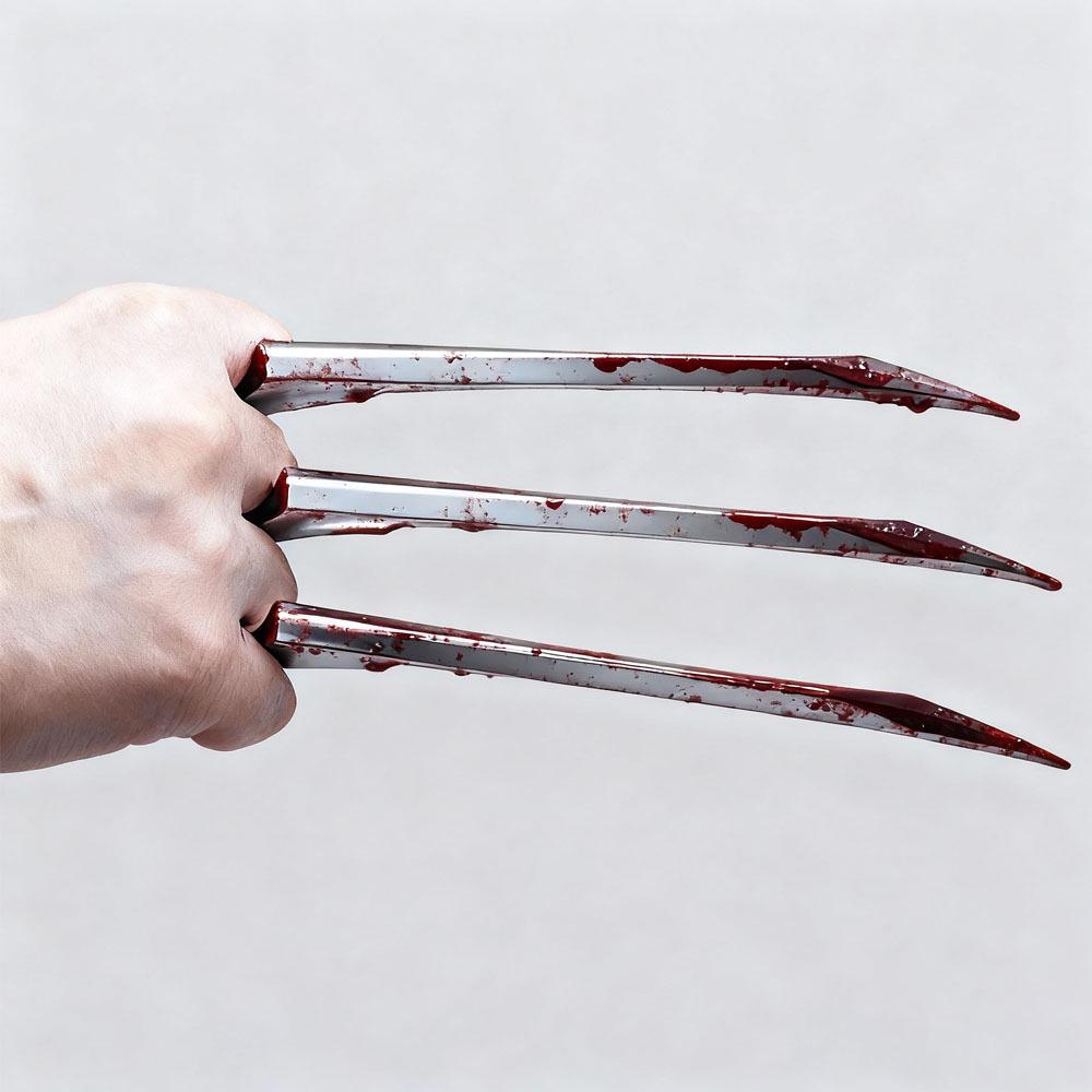 X-Men Wolverine Plastové drápy na ruku – Neostřený model vlčích drápů pro COS Nové.
