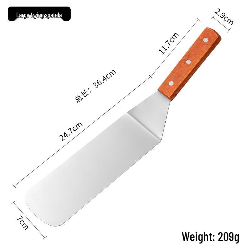 Stainless Steel Spatula Set: Kitchen, Hamburger, Frying, Teppanyaki, and Barbecue Tools