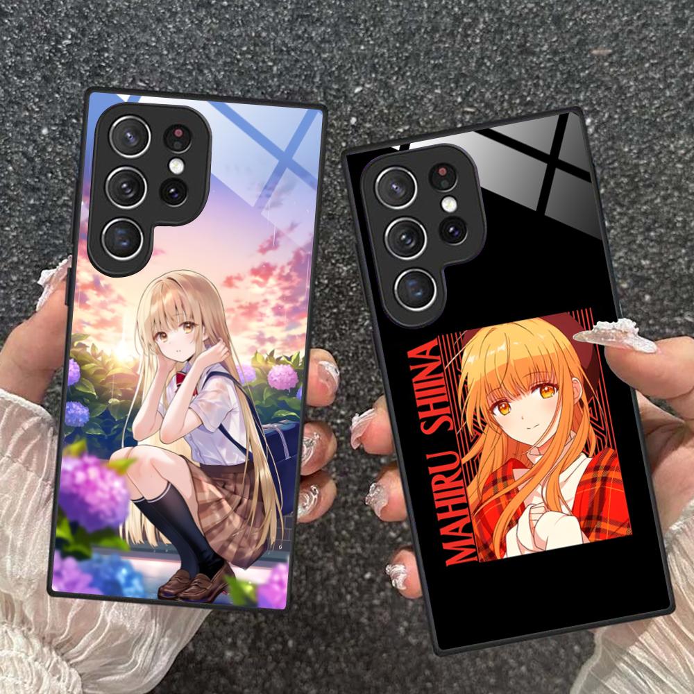 Angel Mahiru Shina Phone Case for Samsung Galaxy S26 S25 S24 S23 S22 S21 S20 Note20 Plus FE Ultra Glass Protective Cover