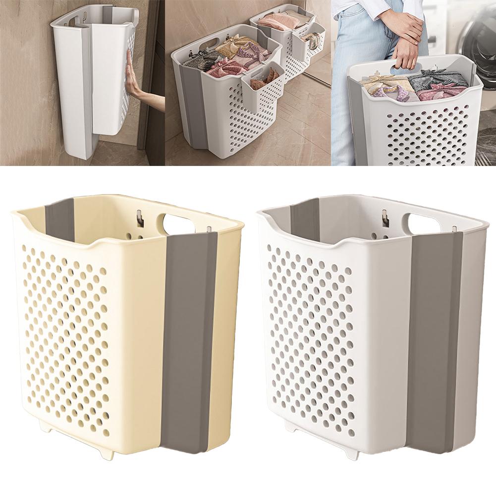 Foldable Wall Hanging Laundry Basket Suitable for All Living Spaces