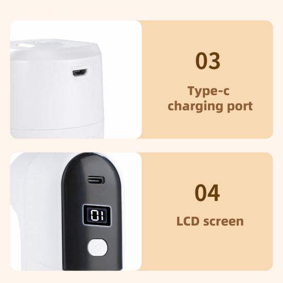 Wireless Vacuum Sealer Digital Display Strong Suction Power Compact Design Portable USB Rechargeable Food Bag Sealing Machine