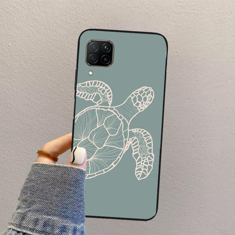 Sea Turtle For Huawei Nova Y73 Y72 Y61 Y91 Y70 Y60 Y90 12s 12i 11i 8i 9 10 SE P30 P40 Lite P60 Pro Case
