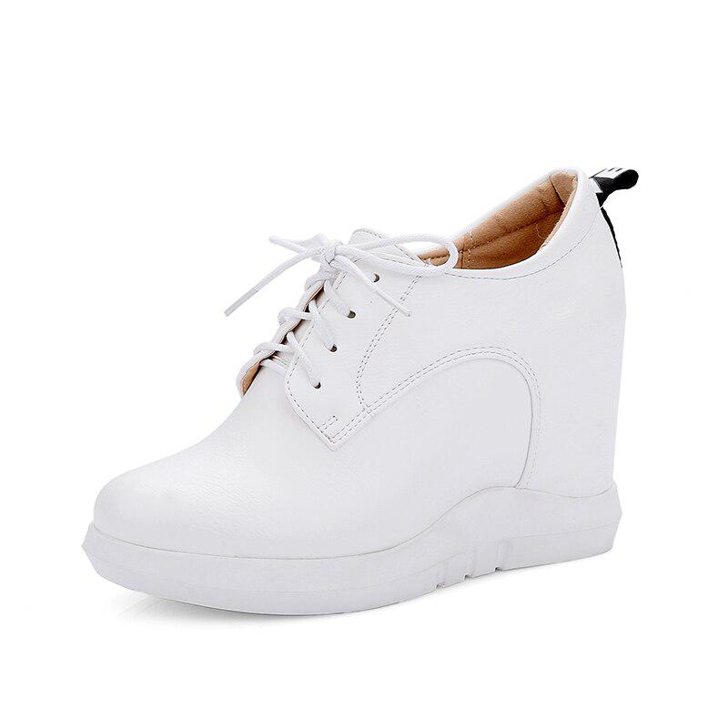 How To Increase The Lace-up In The Round Head of The New Fashion Waterproof Platform