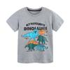Boys Summer Dinosaur Print Cotton T-Shirt Casual Short Sleeve Top