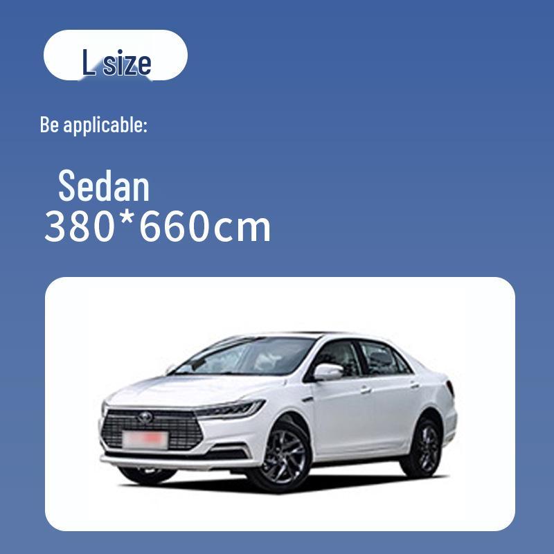 Thickened Disposable Rainproof Car Cover - Transparent Protective Film for Maintenance