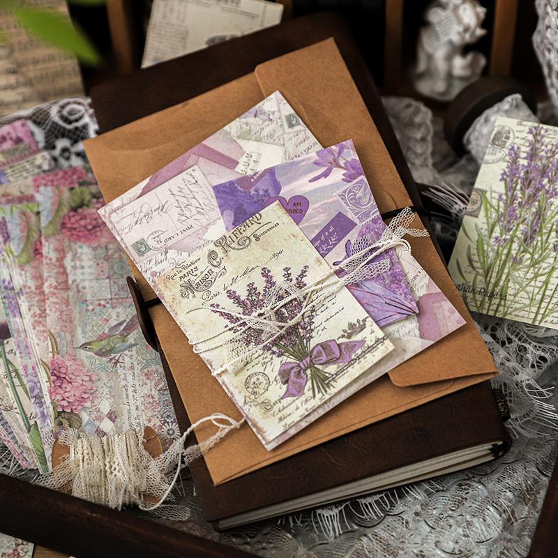 100ks/balení Minulé příběhy Vintage Series Scrapbookingový materiál Papírový deník Collage Potřeby pro vlastní potřebu