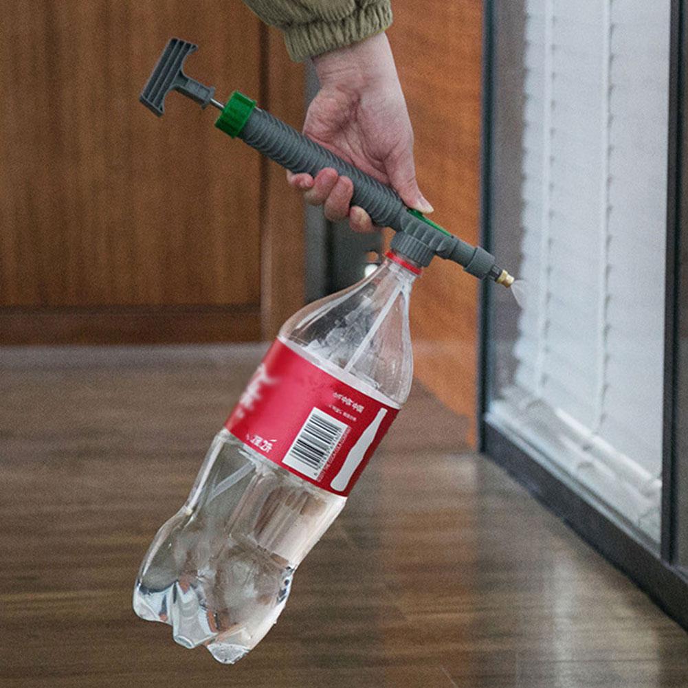 Manual Sprayer Adjustable High Pressure Air Pump Nozzle Drink Bottle Spray Head Garden Watering Supplies Irrigation Sprinkler Garden Tool