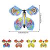 1-10Pcs Magic Flying Butterfly Fairy Flying Toys Wind Up Rubber Band Powered Butterfly Toys Decoration For Surprise Gift Party