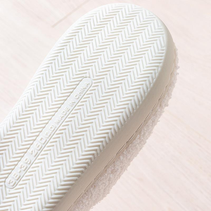 Rainbow autumn and winter men and women couple cotton slippers home indoor cute thick bottom cartoon non-slip
