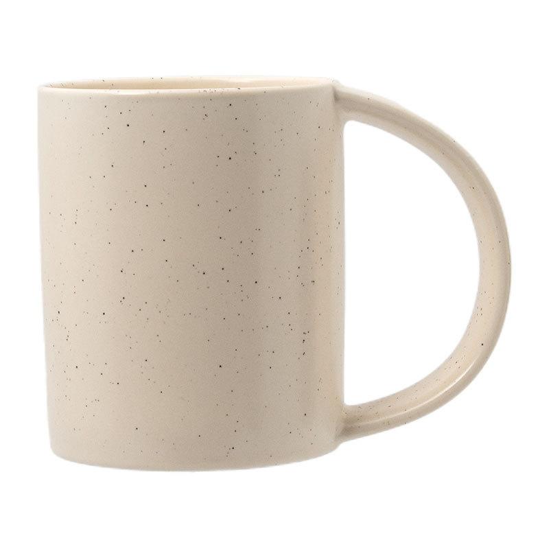 Design Folding Ear Handle Mug Household Ceramic Cup Simple Solid Color Cup Water Cup Breakfast Cup Coffee Cup