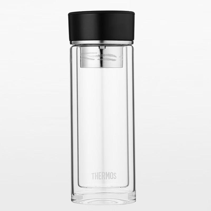 Thermos Double Wall Glass Tea Infuser Bottle