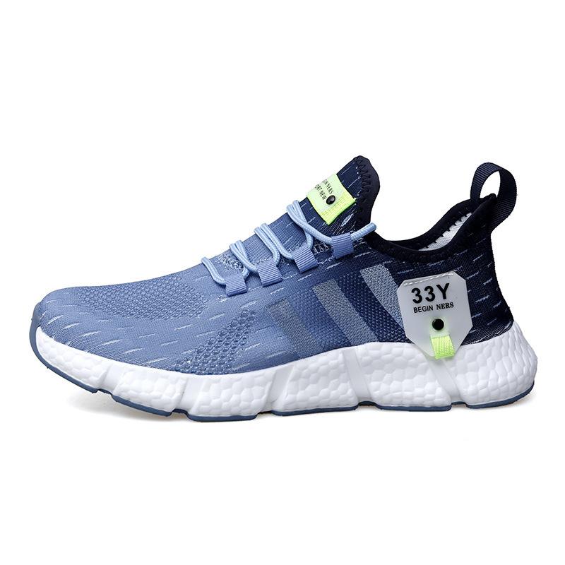 Men's and women's shoes sports shoes summer shoes running shoes flying woven breathable running shoes lightweight mesh men's and women's casual sh