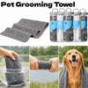 Synthetic Deerskin Absorbent Dog Towel 66x43cm Cat Bath Towel Pet Grooming Towel  for Dogs and Cats