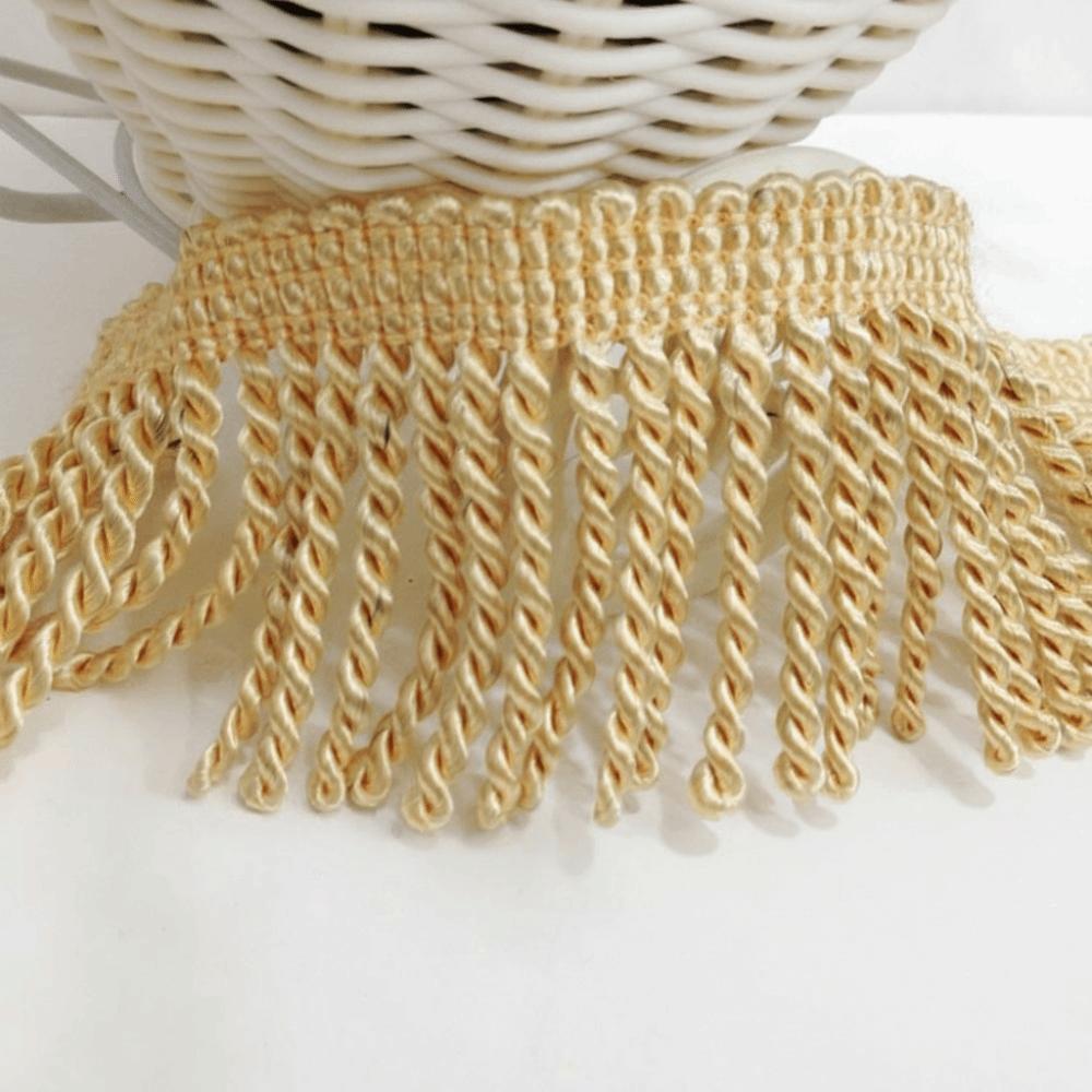 11M Polyester Fringe Lace Fabric Trim Craft Supplies Gold Fringe Trim Lace Trim Ribbon  Latin Dress
