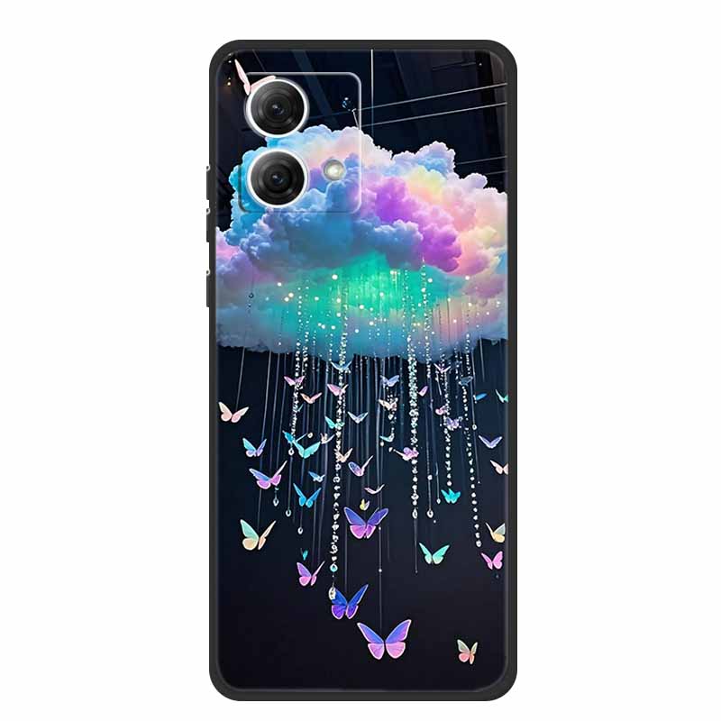 

Чехол для телефона Moto G84 с мультяшными узорами, задняя крышка, роскошный мягкий защитный чехол из силикона и ТПУ Capas для Motorola Moto G84, защитный чехол Fundas Moto G84 5G
