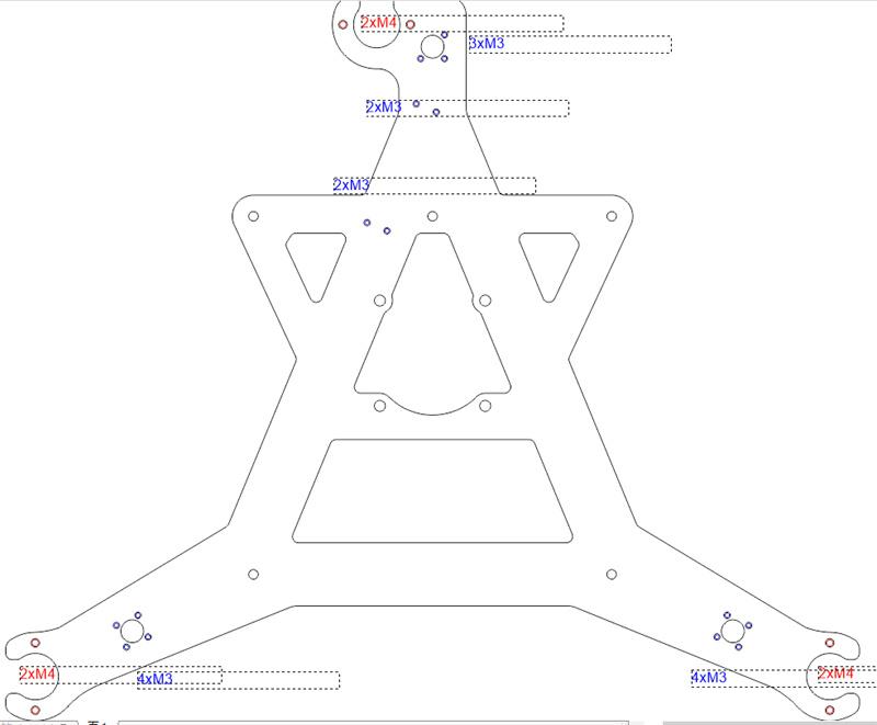 CNC díly pro upgrade vozíku lože Funssor Ender 3 NG V1.2, hliník o tloušťce 5 mm