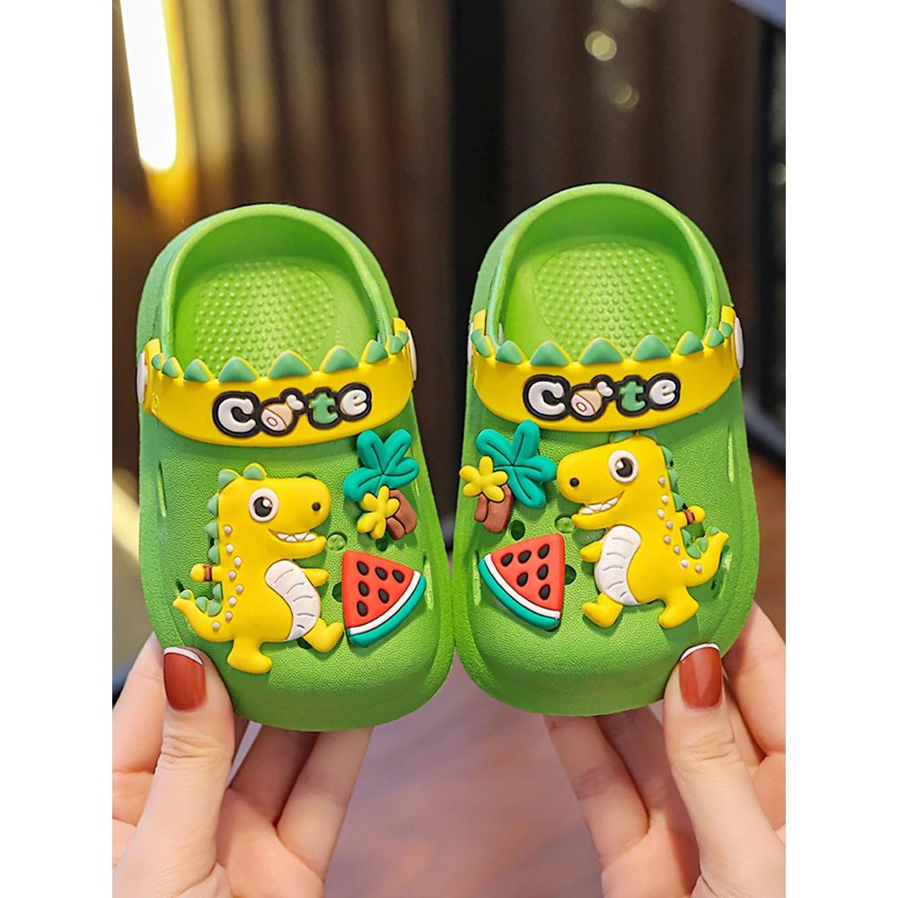 Dinosaur Non-Slip Closed-Toe Toddler Sandals