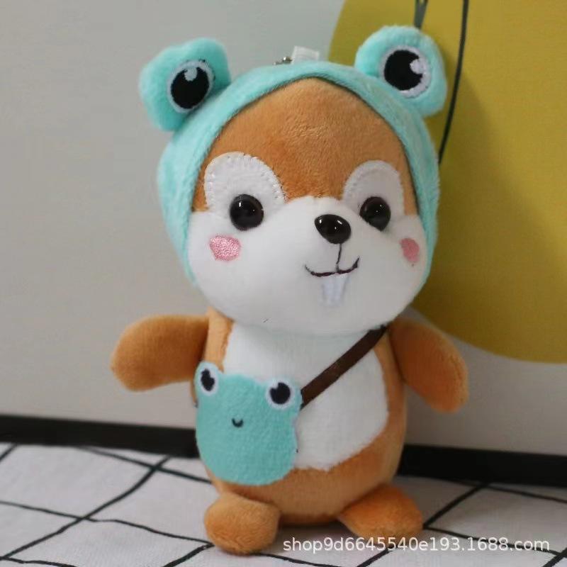 Cute Puppy Akita Dog Little Fox Plush Toy Corgi Small Mini Doll Hanging Decoration