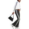 Adidas Originals Adicolor Classics Wide Leg Three Stripe Track Pants Comfort Stretch Retro Style Women Black IV9327